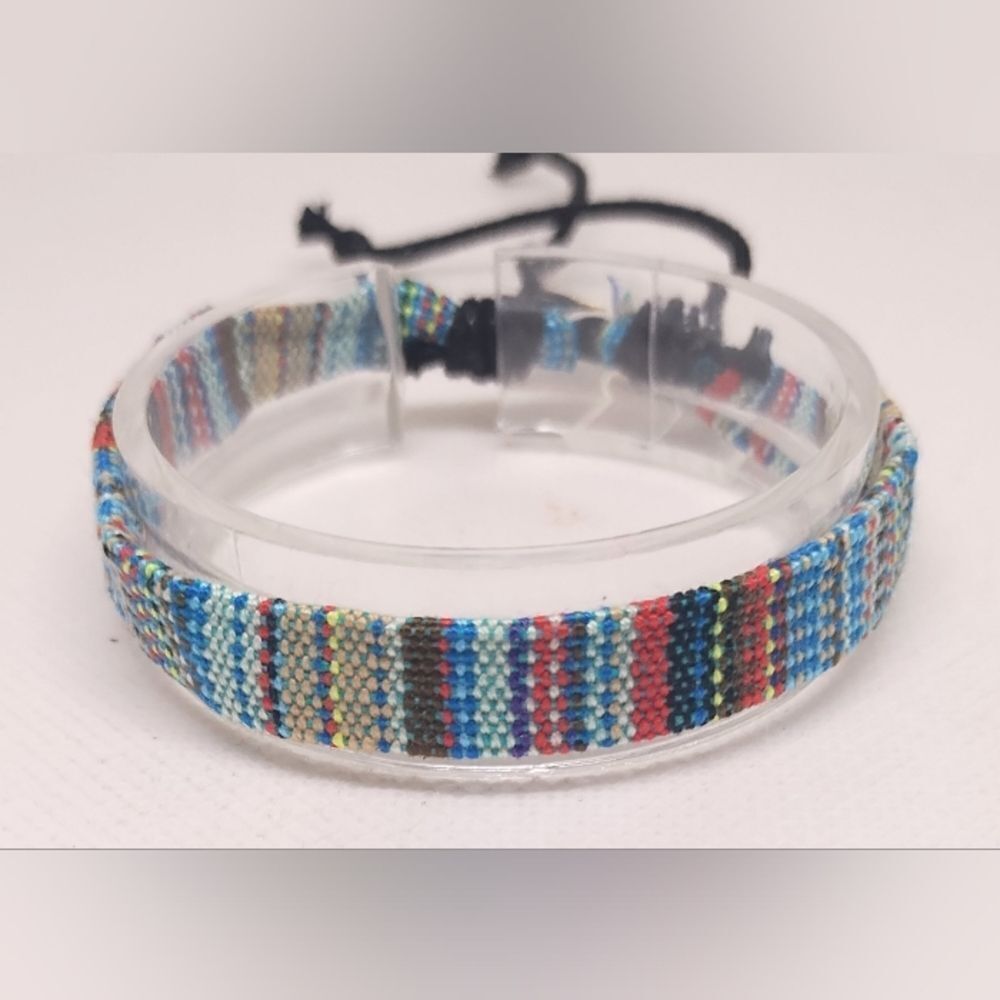 Men's bracelet‎ striped punk new e69